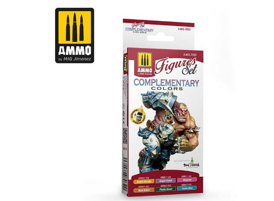 17ml x6 Ammo Mig - Complimentary Figure Colours - Acrylic Paint Set