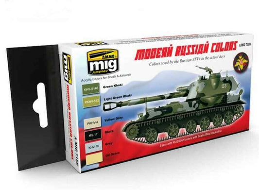 17ml x6 Ammo Mig - Modern Russian Camo Acrylic Paint Set