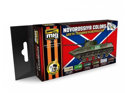 17ml x6 Ammo Mig - Novorossiya Colors Acrylic Paint Set