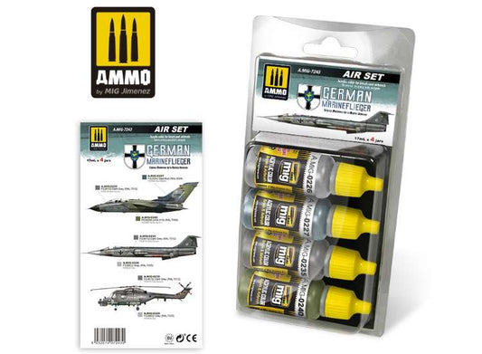 17ml x4 Ammo Mig - German Marineflieger - Acrylic Paint Set
