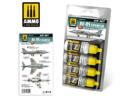17ml x4 Ammo Mig - AV-8S Spanish Matador  - Acrylic Paint Set
