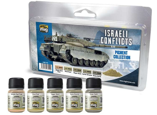 35ml x5 Ammo Mig - Israeli Conflicts Pigments Collection