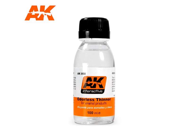100ml AK Interactive - Odourless Thinners for Enamel Products