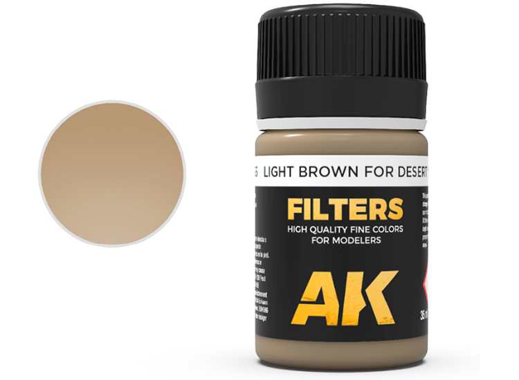 35ml AK Interactive - Light Brown for Desert yellow (Afrika Korps Filter)
