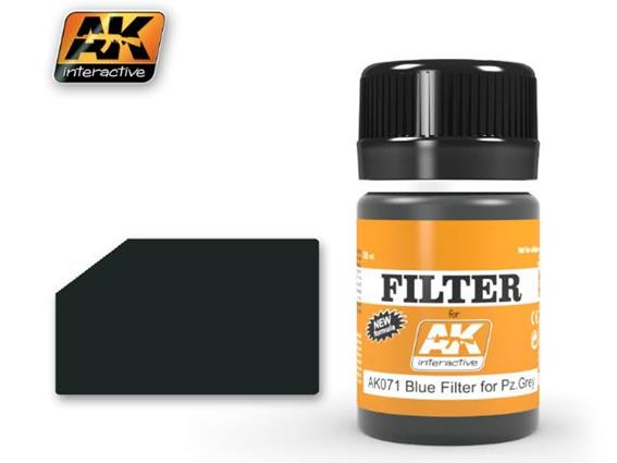 35ml AK Interactive - Blue For Panzer Grey Filter