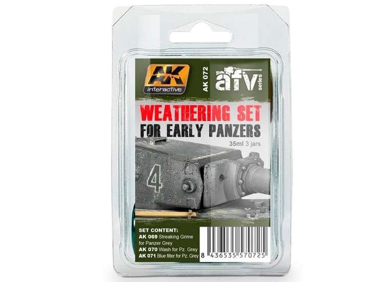 35ml x3 AK Interactive - Early Panzer Weathering Set