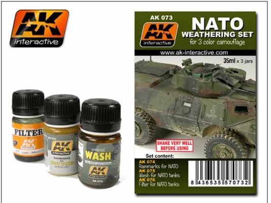 3 x 35ml AK Interactive - NATO Weathering Set
