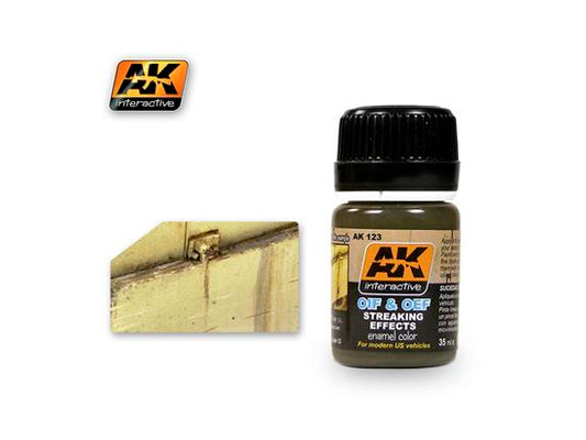 35ml AK Interactive - OIF & OEF US Vehicles Streaking Effects