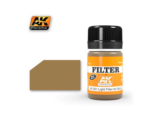 35ml AK Interactive - Light Filter For Wood / Ochre for Sand