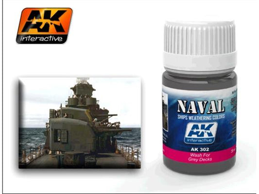 35ml AK Interactive - Wash for Grey Decks