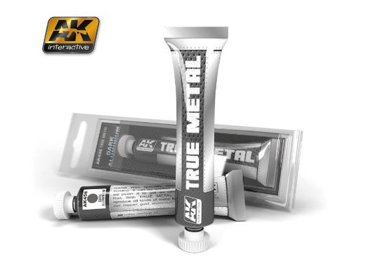 20ml AK Interactive - True Metal Paint - Dark Aluminium