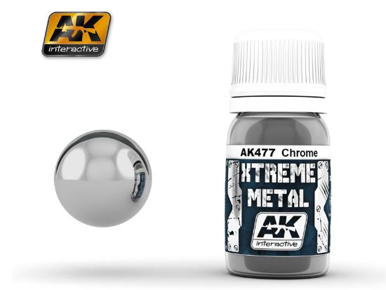 30ml AK Interactive - Xtreme Metal Paints - Chrome
