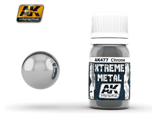 30ml AK Interactive - Xtreme Metal Paints - Chrome
