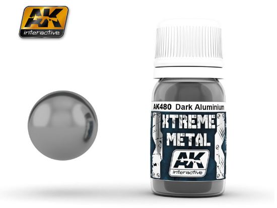 30ml AK Interactive - Xtreme Metal Paints - Dark Aluminium