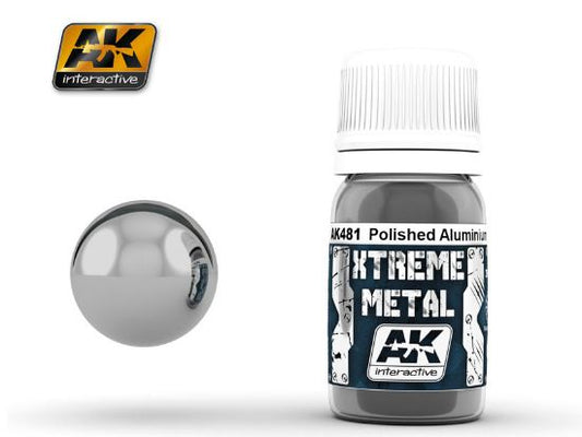 30ml AK Interactive - Xtreme Metal Paints - Polished Aluminium