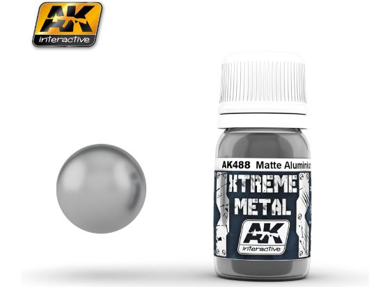 30ml AK Interactive - Xtreme Metal Paints - Matt Aluminium