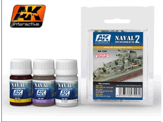 3 x 35ml AK Interactive - Ships Weathering Set Vol.2