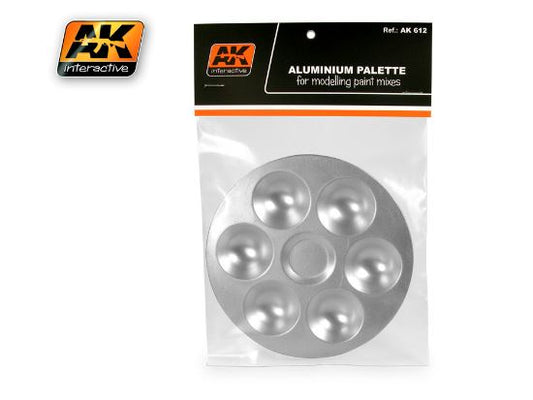 - AK Interactive - Aluminium Paint Palette (6 Wells)