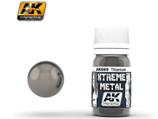 30ml AK Interactive - Xtreme Metal Paints - Titanium