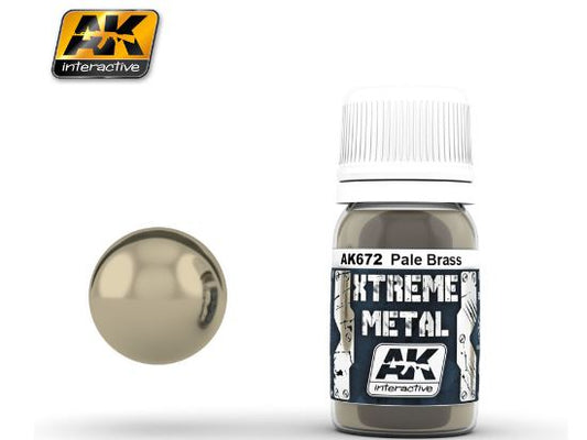 30ml AK Interactive - Xtreme Metal Paints - Pale Brass