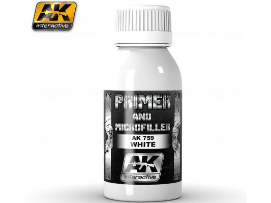 100ml AK Interactive - White Primer and Microfiller