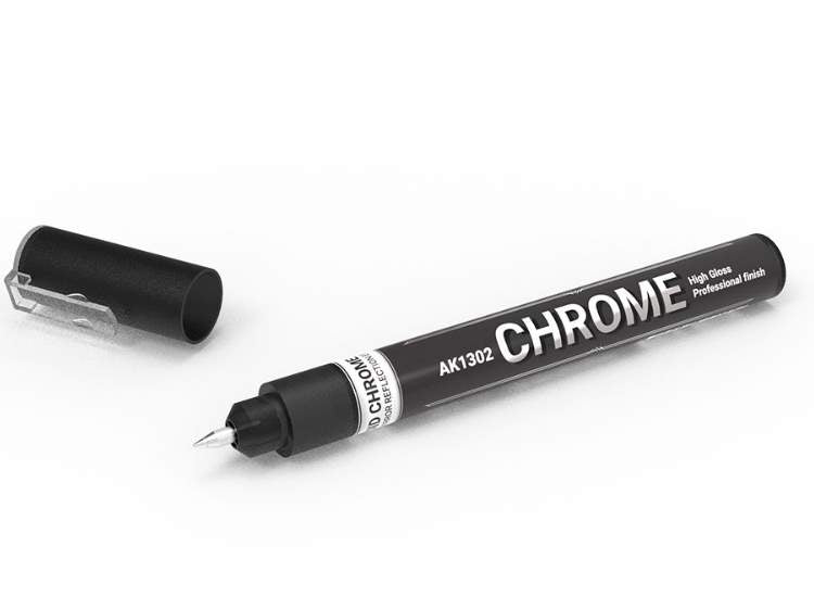 - AK Interactive - Metallic Liquid Marker - Chrome