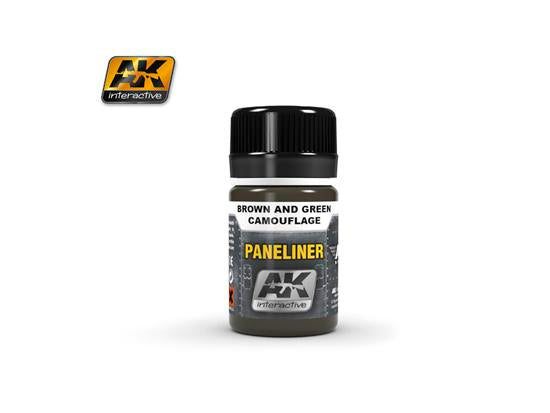 35ml AK Interactive - Paneliner for Brown and Green Camouflage