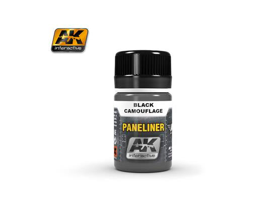 35ml AK Interactive - Paneliner for Black Camouflage