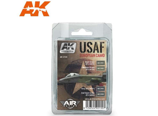 17ml x4 AK Interactive - USAF European Camo Acrylic Paint Set