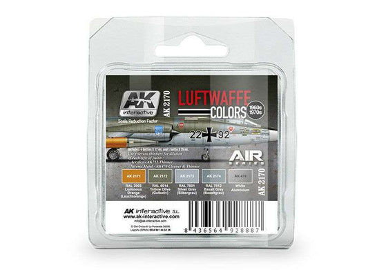 - AK Interactive - Luftwaffe Colours Paint Set 22 & 92 - 17ml x4 & 35ml x1