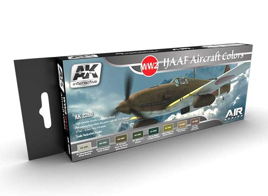 17ml x8 AK Interactive - WW2  IJAAF Air Force Colours - Acrylic Paint Set