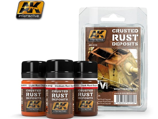 3 x 35ml AK Interactive - Crusted Rust Deposits Set