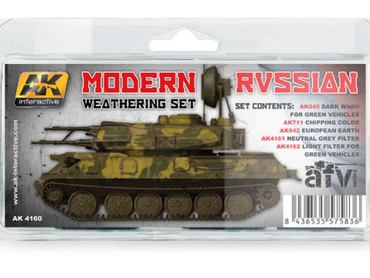 5 x 35ml AK Interactive - Modern Russian Weathering Set