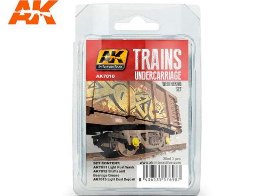 35ml x3 AK Interactive - Trains Undercarriage Weathering Set
