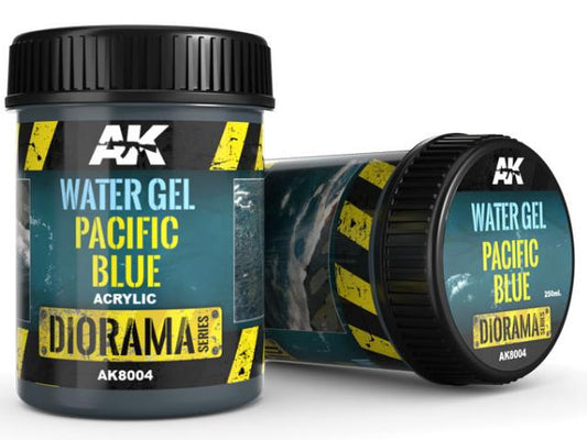 250ml AK Interactive - Acrylic Water Gel - Pacific Blue
