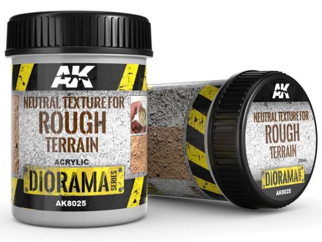 250ml AK Interactive - Terrains - Natural Texture for Rough Terrain (Base Product)