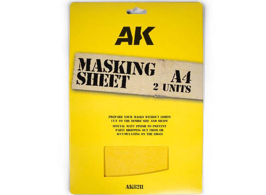 - AK Interactive - Masking Tape A4 Sheet (x2)