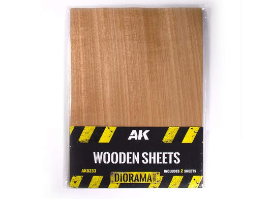 - AK Interactive - Thin Wooden Sheet A4 - 2 Sheets