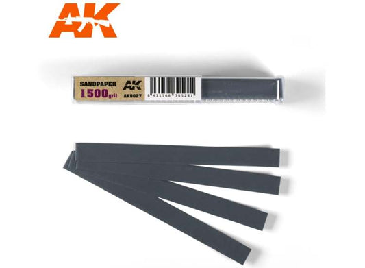 - AK Interactive - Wet Sandpaper 1500 Grit 11x1cm (50 Pieces)