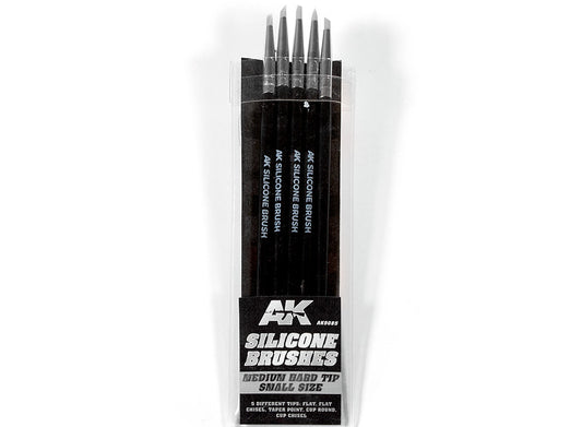  AK Interactive - Silicone Brushes - Medium Hard Tip - Small