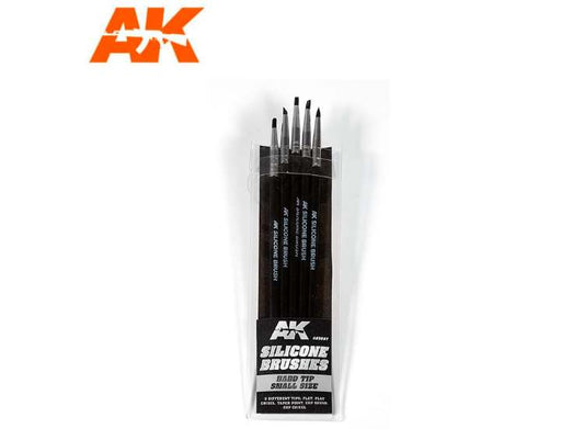 - AK Interactive - Silicon Brushes Hard Tip Small (5)