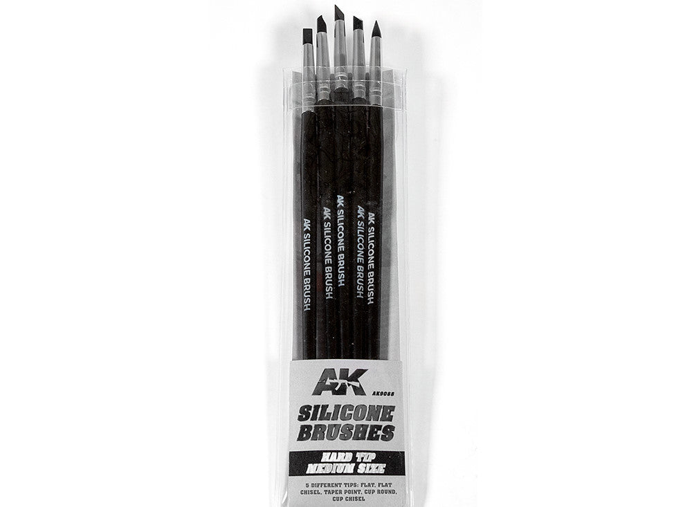  AK Interactive - Silicone Brushes - Hard Tip - Medium