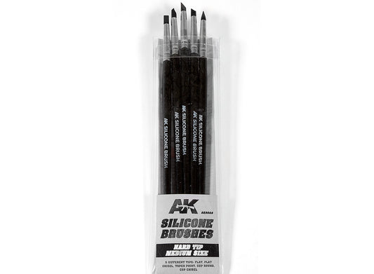  AK Interactive - Silicone Brushes - Hard Tip - Medium