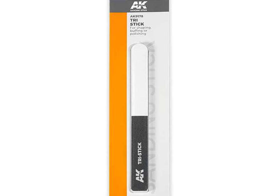 - AK Interactive - Sanding Tri-Stick - 400/1000/3000 Grit