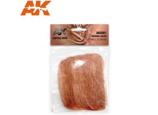 - AK Interactive - Copper Wire - 0.07mm x20 Grams