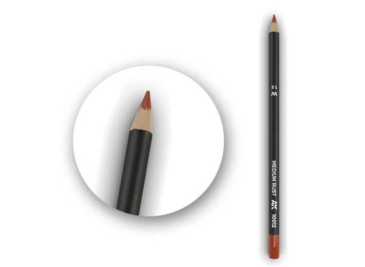 - Ak Interactive - Watercolor Pencil Medium Rust