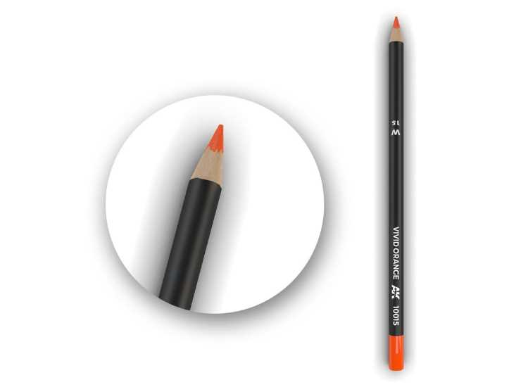 - Ak Interactive - Watercolor Pencil Vivid Orange