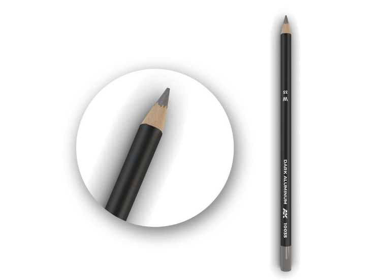 - Ak Interactive - Watercolor Pencil Dark Aluminum Nickel