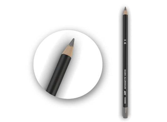 - Ak Interactive - Watercolor Pencil Dark Aluminum Nickel