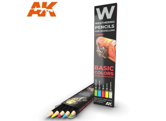 - AK Interactive - Watercolour Weathering Pencil Set - Basics (5)